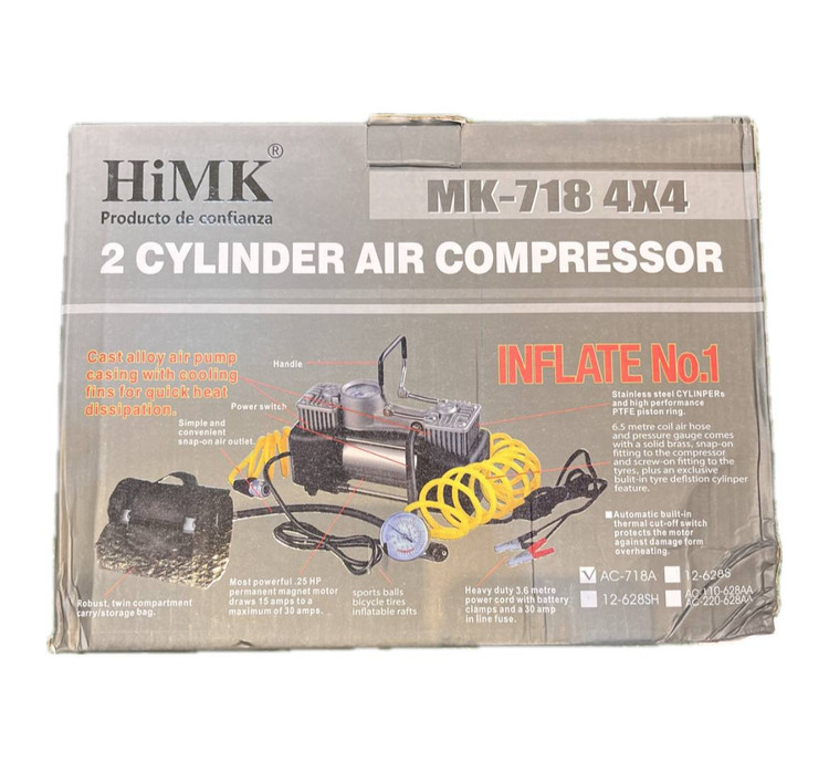 کمپرسور باد دو سیلندر برند HiMK